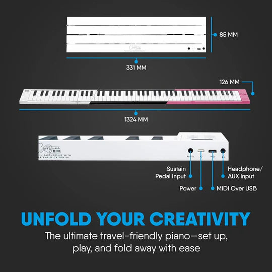WaveRider 88 – The Foldable Full-Size Piano That Goes Anywhere 🎹