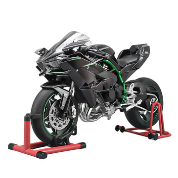 🏍️1/12 Alloy Kawasaki H2R Motorcycle Model Dynamic Detail. Track-Inspired Style.