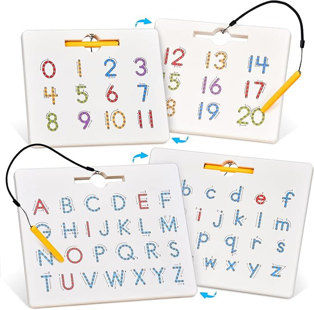 🔤 Double-Sided Magnetic Letter & Number Board🧲🧒📚