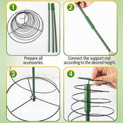 🌿 Metal Plant Support Cage – Stretchable & Sturdy Growth Aid for Vines