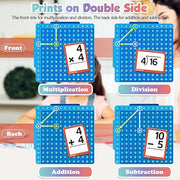 Math Flash Cards + Pop Bubble Board Learning Set