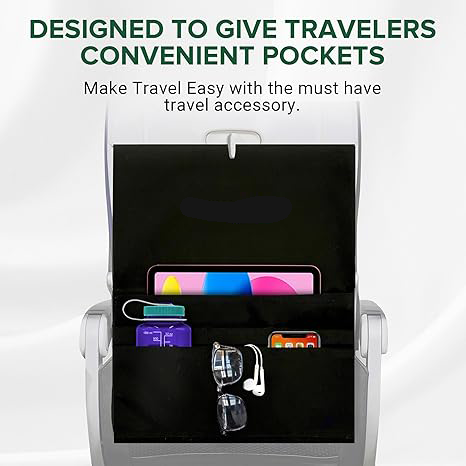 Airplane Pockets – Seat Back Organizer & Tray Table Cover