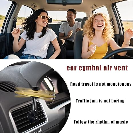 Car Cymbal – Mini Crash Cymbal for Car Air Vent