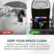 Airplane Pockets – Seat Back Organizer & Tray Table Cover