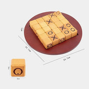Wooden Tic Tac Toe Game – Classic Fun for Kids, Friends & Coffee Table Play! 🧩👨‍👩‍👧‍👦