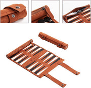 Backgammon Game Set – Portable Roll-Up Travel Edition
