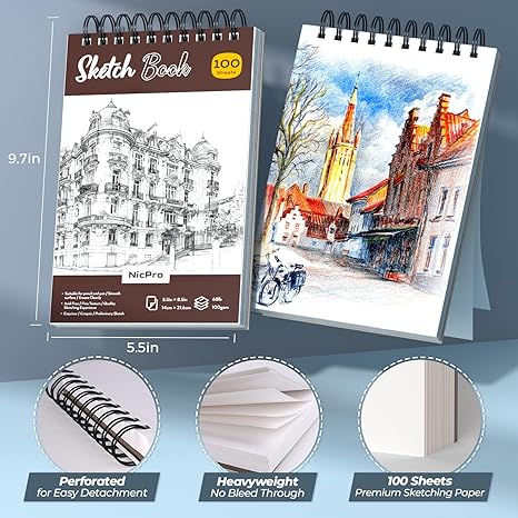 58PCS Art Drawing Supplies Kit with Leather Case