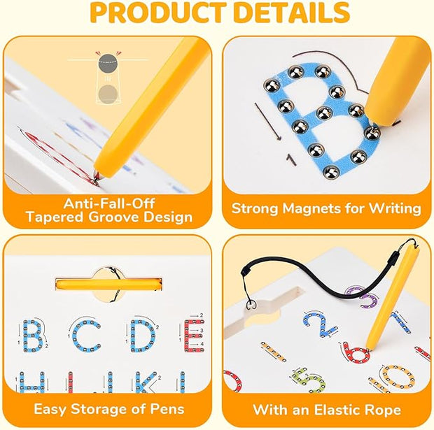 🔤 Double-Sided Magnetic Letter & Number Board🧲🧒📚