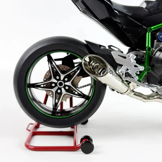 🏍️1/12 Alloy Kawasaki H2R Motorcycle Model Dynamic Detail. Track-Inspired Style.
