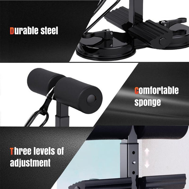 Abdominal Training Aid – Magnetic Double Suction Sit-Up Bar