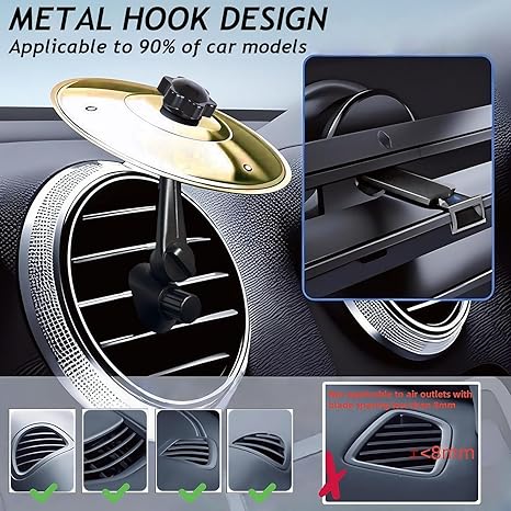 Car Cymbal – Mini Crash Cymbal for Car Air Vent
