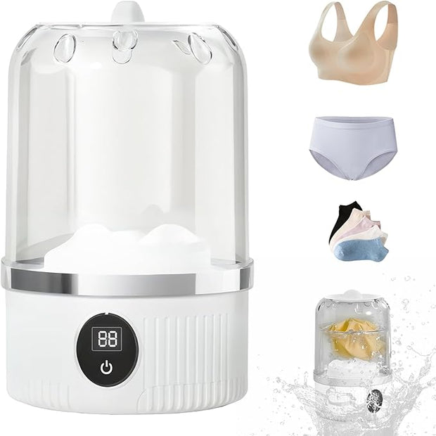🧼 Mini Portable Washing Machine | Ultrasonic Cleaning, Foldable, Travel-Friendly