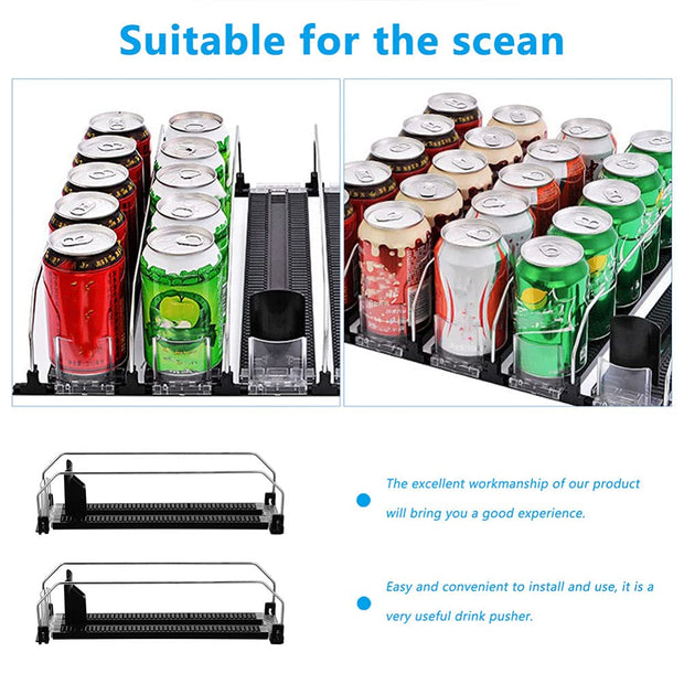 🧺 Mini Fridge Soda Can Organizer