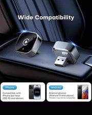 🚗 2025 Upgraded Mini Wireless CarPlay & Android Auto Adapter – Go Wireless in Seconds! 📱✨