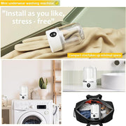 🧼 Mini Portable Washing Machine | Ultrasonic Cleaning, Foldable, Travel-Friendly