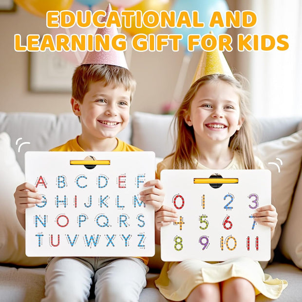 🔤 Double-Sided Magnetic Letter & Number Board🧲🧒📚