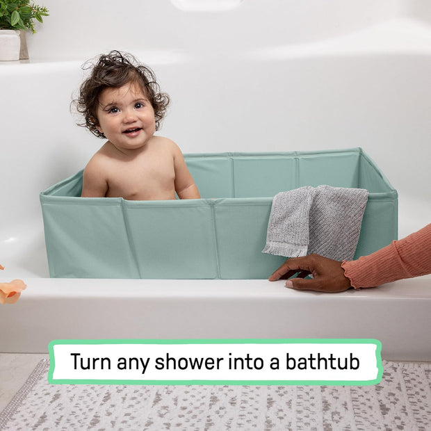 This toddler tub fits in my suitcase and sets up in seconds — love it!