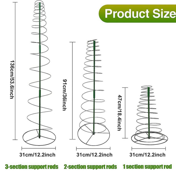 🌿 Metal Plant Support Cage – Stretchable & Sturdy Growth Aid for Vines