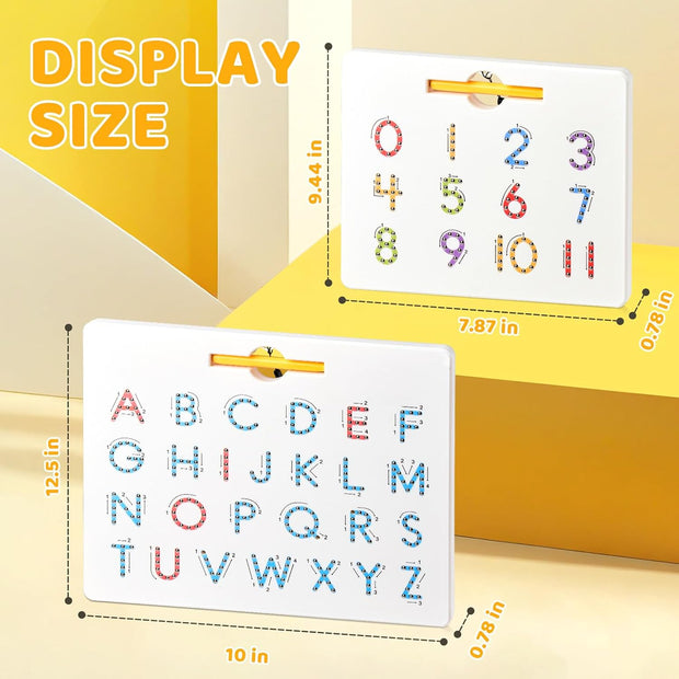 🔤 Double-Sided Magnetic Letter & Number Board🧲🧒📚
