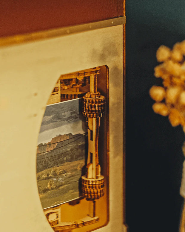 🛤️ 1940s Train Cabin Book Nook Kit (Motion Scene)