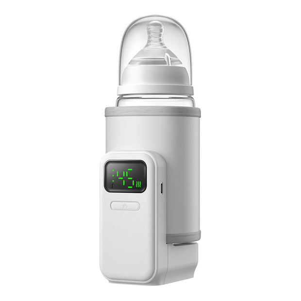 Portable Bottle Warmer for Travel,6 Heating Levels Temperature Digital Display