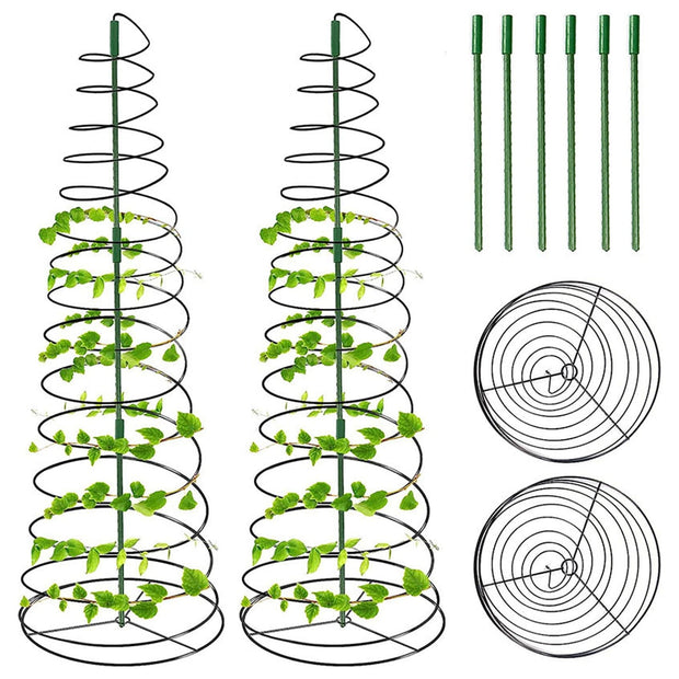 🌿 Metal Plant Support Cage – Stretchable & Sturdy Growth Aid for Vines